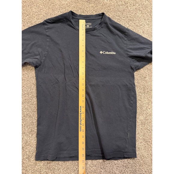 Columbia Sportswear Company T Shirt Mens M Blue Graphic Print Always Outside - Picture 5 of 8